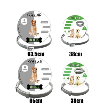 

New 3 Pcs Cat Collar Anti Flea Ticks Mosquitoes Adjustable Dog Collar Accessories 8 Months Long-term Protection Pet Supplies