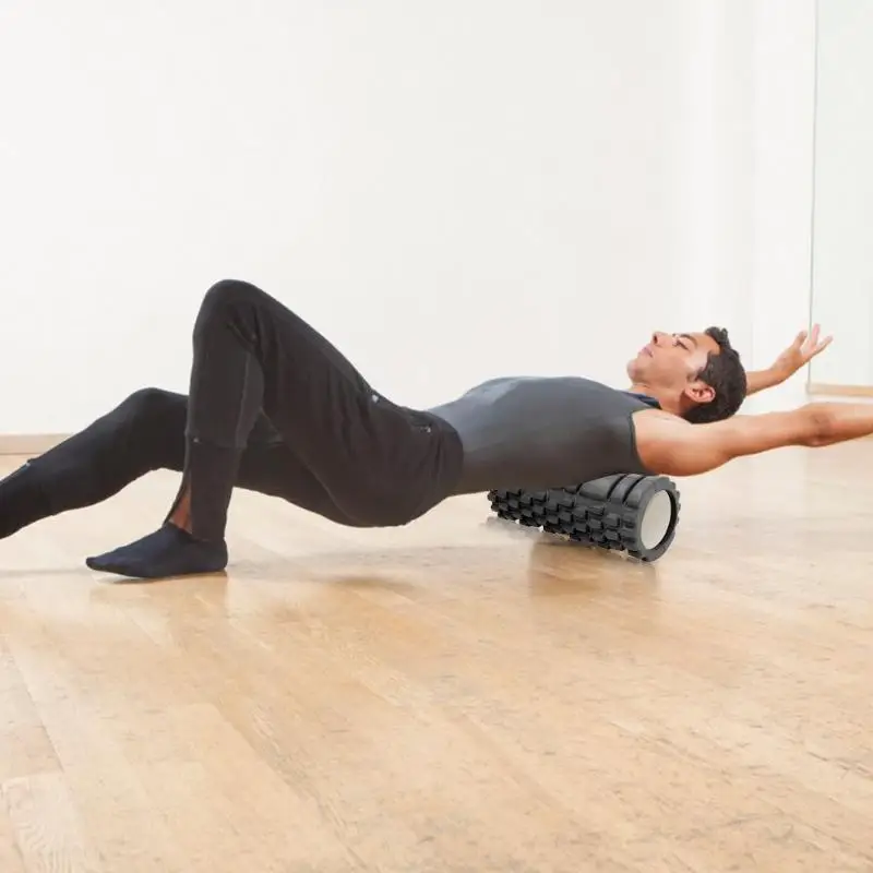 33cm EVA Yoga Column Fitness Pilates Yoga Foam Roller blocks Train Gym Massage Grid Trigger Point Therapy Physio Exercise