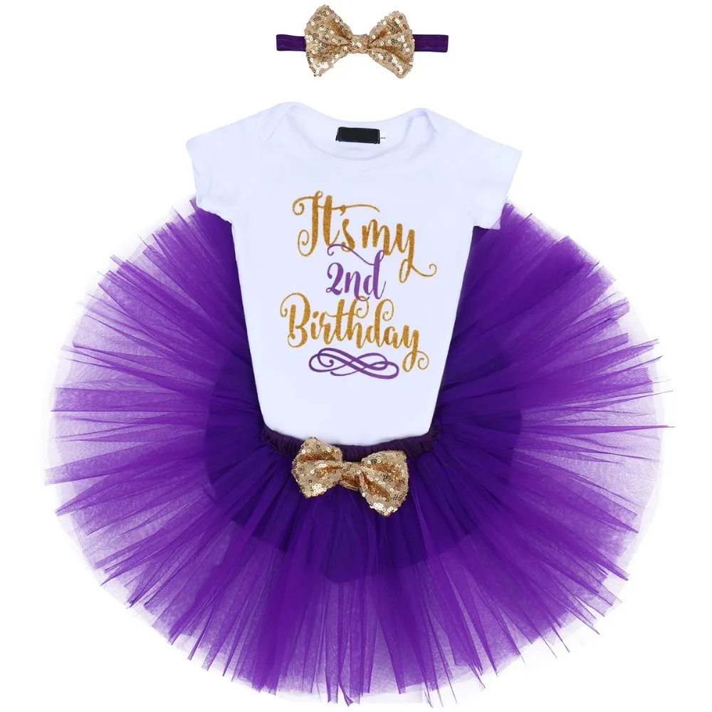 Baby Birthday Clothes Girls Cake Smash Outfit Tutu Princess Dress Girl Baby Outfit Set Photography Props Fashion Baby Clothes
