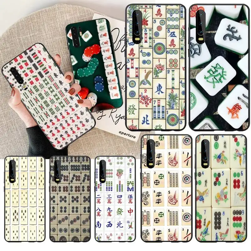 NBDRUICAI Китайский Маджонг DIY Печать чехол для телефона оболочка Huawei Honor 20 10 9 8 8x 8c 9x 7c