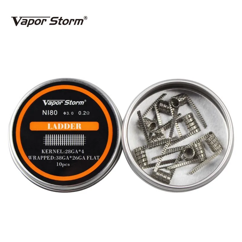 NI80 нихромовая катушка Vapor Storm высокая плотность Alien V2 Juggernaut Предварительно Построенная RDA нагревательная катушка для электронной сигареты RDA RBA RDTA