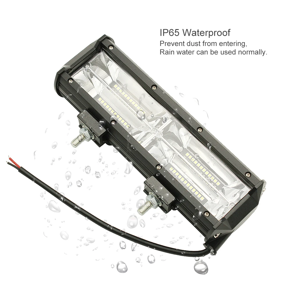 ANBLUB 9 дюймов светодиодный светильник Бар Offroad светильник 144W 12V 24V светодиодный рабочий светильник для 4WD для грузовиков, внедорожников, квадроциклов, наводненных грузовик Boad