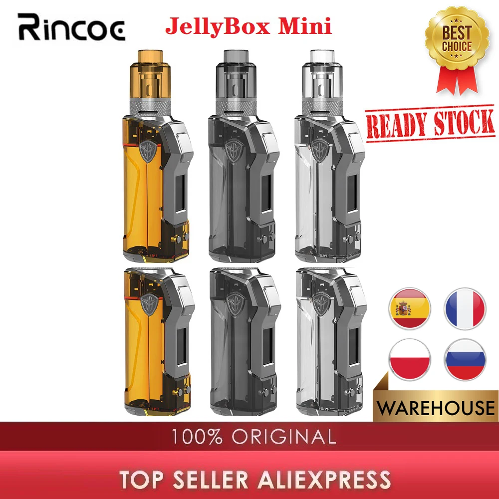 Оригинальный комплект Rincoe JellyBox Mini TC 80 Вт мини-мод с емкостью 4 8 мл электронная