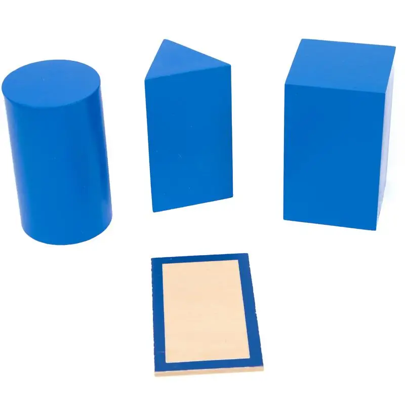 Baby wooden toys geometry Montessori early education cognitive building blocks cylindrical Montessori sensory aids