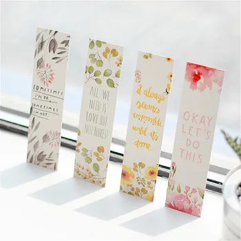 

30Pcs Book Marks Cute Flower for Books School Supplies Accessories Stationery Teacher Love Paper Page Holder Teacher Gifts Reads