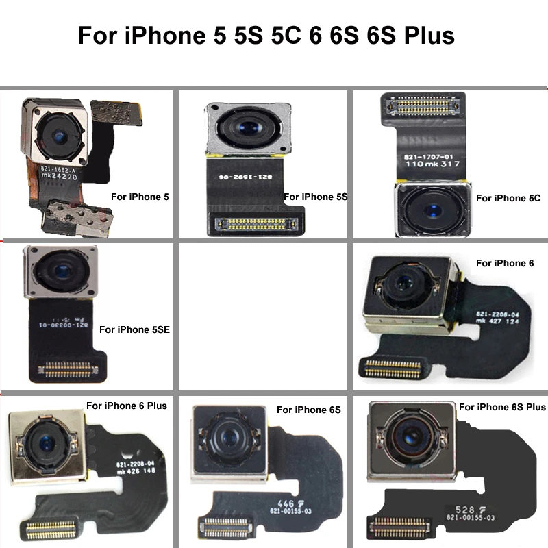 Оригинальная задняя камера Flex для iPhone 5S 6 6S Plus 7 5 5C 5SE 4S Mian задняя камера шлейф Запасная часть