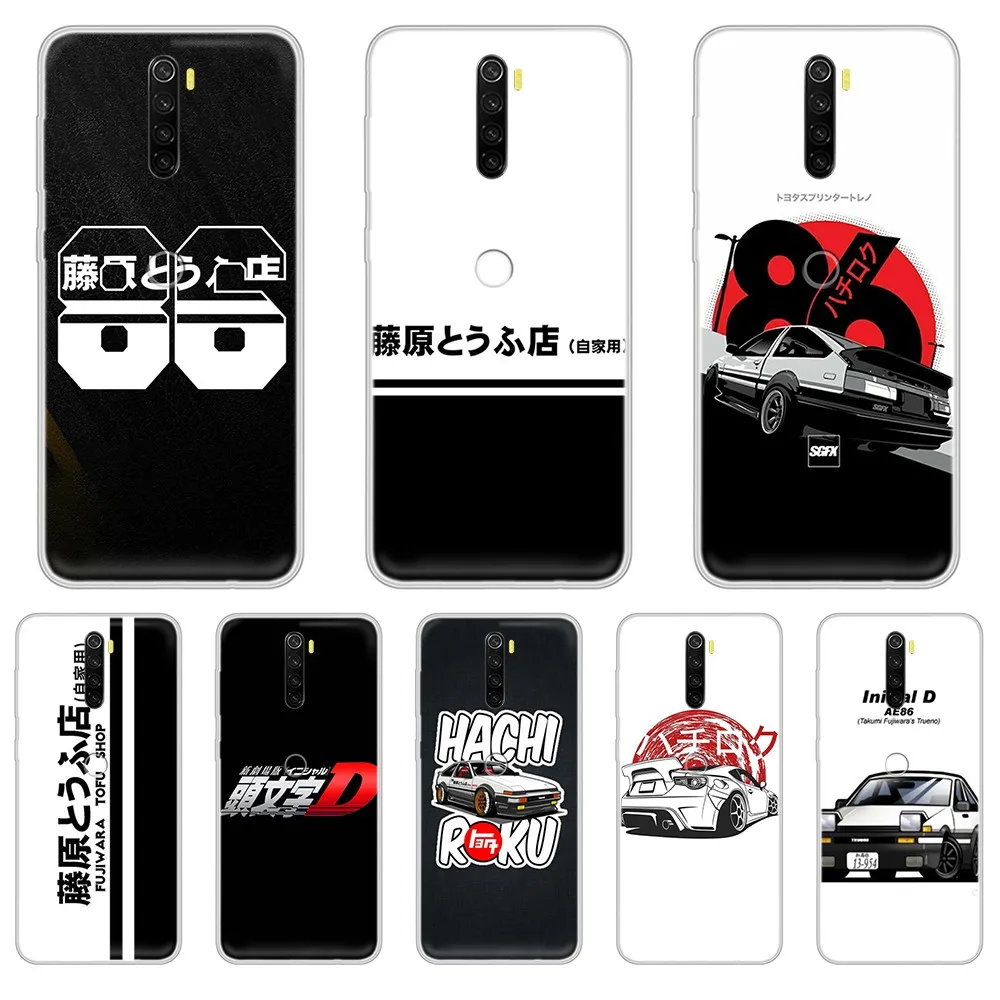AE86 JDM Initial D автомобильный крутой трендовый мягкий чехол coque Прозрачный для