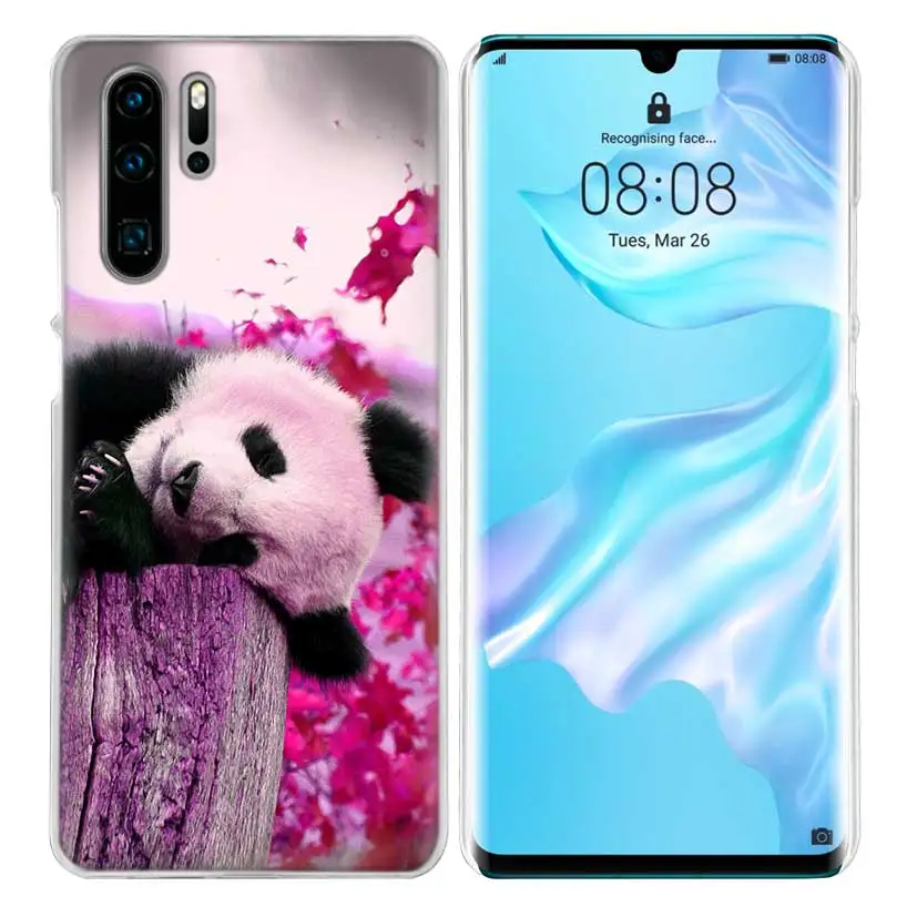 Чехол для huawei Honor P20 mate 20 10 P10 P9 P8 8X9 Lite P Smart+ Plus Nova 3i прозрачный чехол с милыми животными пандой