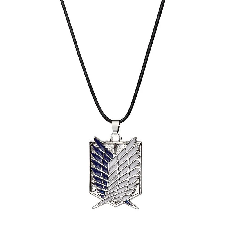 Necklace Аниме атака на рюкзак Титан рисунок школьные плечи печать сумка костюмы для мужчин женщин ранец дорожная сумка Shingeki No Kyojin - Цвет: Necklace