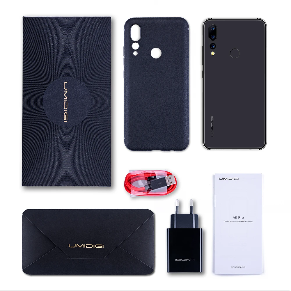 Global Version UMIDIGI A5 PRO16MP Triple Camera Android 9.0 Octa Core 6.3' FHD+ Waterdrop 4GB RAM 4G Celular 4150mAh Smartphone