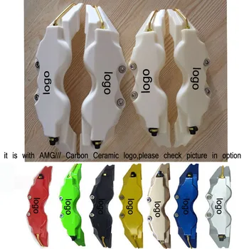 

ABS Plastic With Black AMG Carbon Ceramic Logo Disc Brake Caliper Covers Size L/M/S Free Shipping
