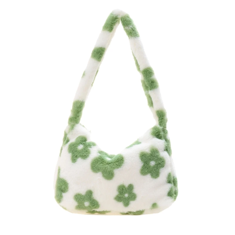 fluffy flower tote bag