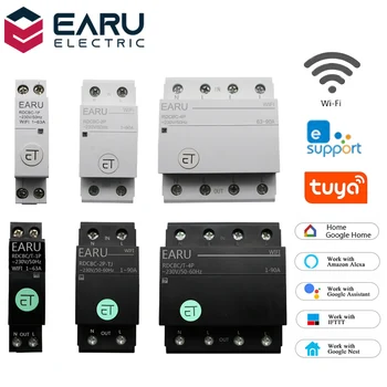 

WIFI Circuit Breaker Smart Time Timer Relay Switch Voice Remote Control by Tuya eWeLink APP Smart House Amazon Alexa Google Home