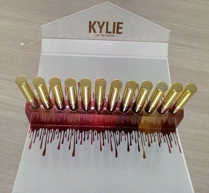 Новинка, KYLIE BIRTHDAY MEGA BUNDLE карандаш, стойкий макияж, водостойкий жидкий блеск для губ, помада «kilie», kyliejenner, тени для губ - Цвет: Темно-серый