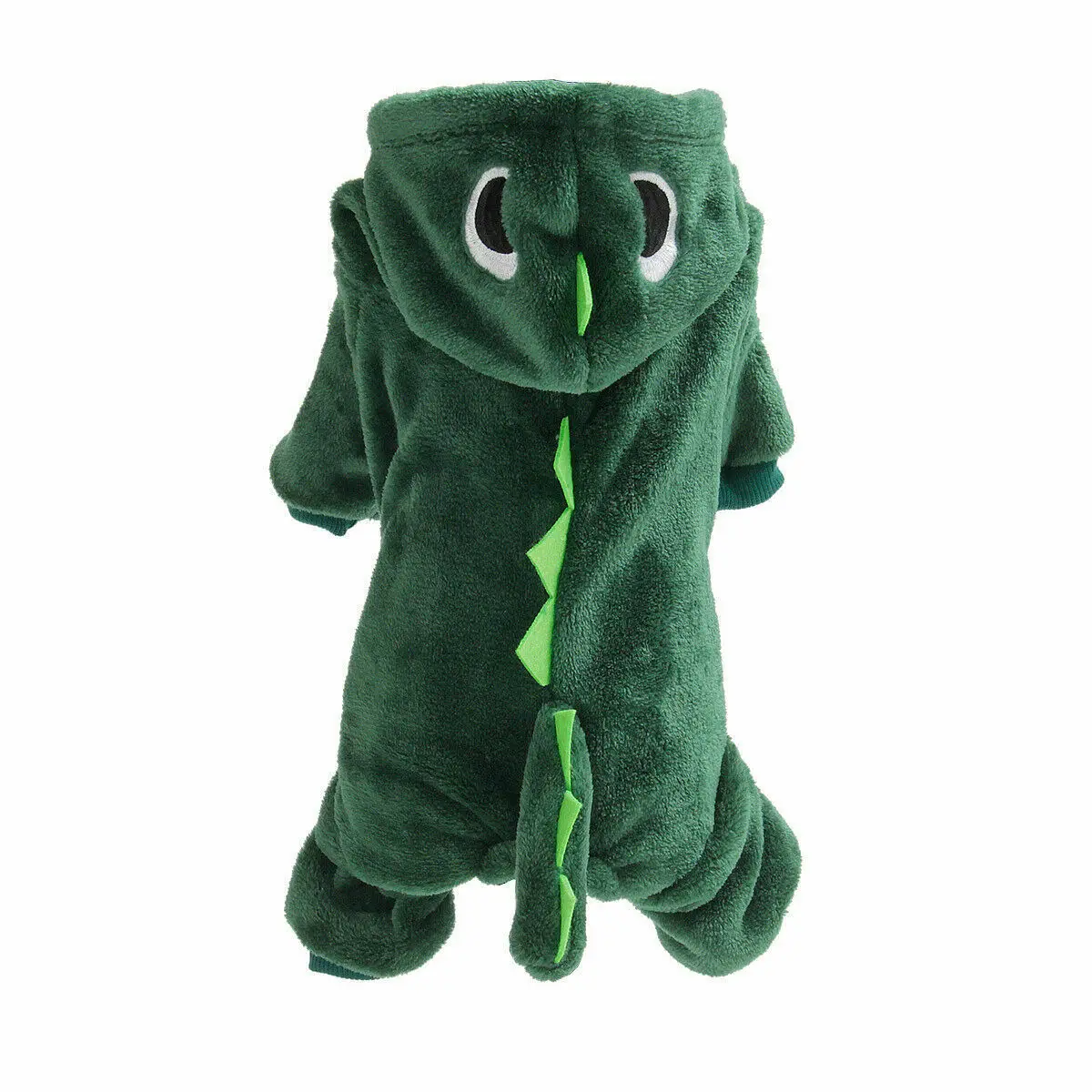 Армейский зеленый Pet Cat Dog Dinosaur Fun Jumpsuit Warm Winter Hooded Coat Puppy Jacket Clothes hot sale - Цвет: Армейский зеленый