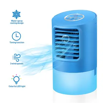 

Personal Space Cooler Mini Portable Air Conditioner Fan Small Desktop Fan Personal Table Fan Compact Air Cooler with US Plug
