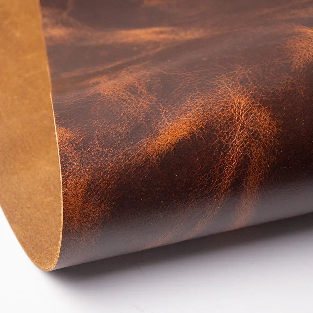 쇠가죽 채찍으로 치다 가죽 두꺼운  가죽 왁스 하드 첫 번째 레이어 무두질 된 암소 피부 숨기기 빈티지 DIY Leathercraft 가죽 조각