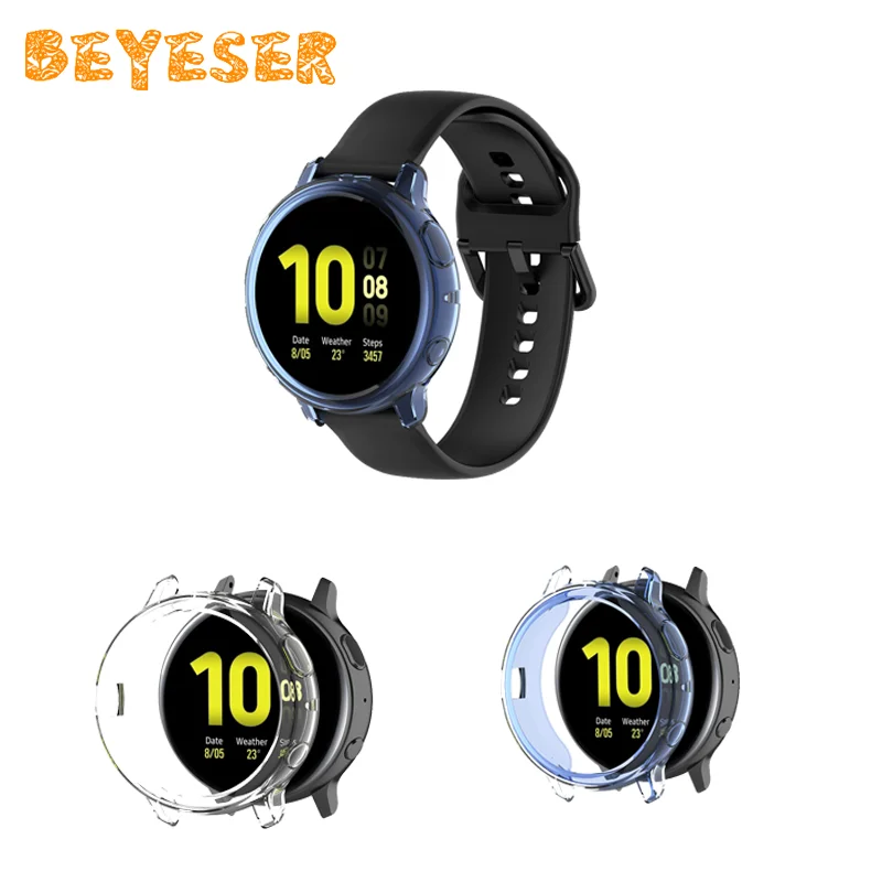Hot selling smart accessory TPU protective case for Samsung Galaxy Watch active 2 active2 44mm R820 shockproof cover | Электроника