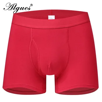

Hot Male Men's Underwear Boxers Loose-Fit Breathable Lycra Adjustable Solid Color Glorious Quality Boxers Homme Sexy Boxer Men