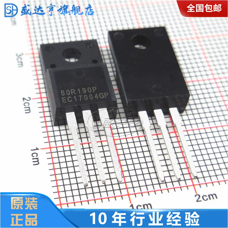 

10Pcs/Lot MMF60R190PTH 60R190P 20A 600V TO220F DIP MOSFET Transistor