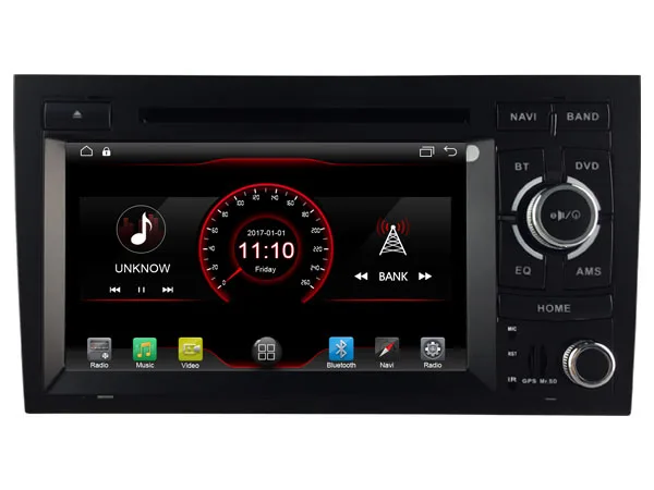 Cheap NaweiGe 7Inch Android quad core MTK 9.1 2+16GB Car dvd player for Audi A4 Autoradio GPS Navigation Car Multimedia players 1