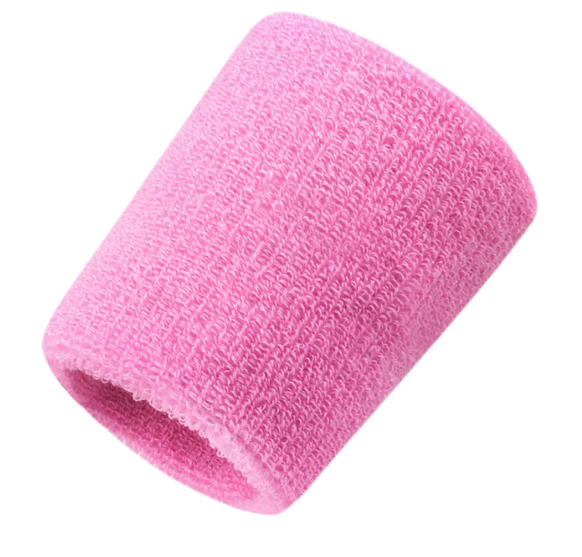 Pink 1 шт. простой Напульсник для запястья подходит для бадминтона, тенниса, бега, фитнеса, Напульсник для мужчин, женщин - Цвет: Pink