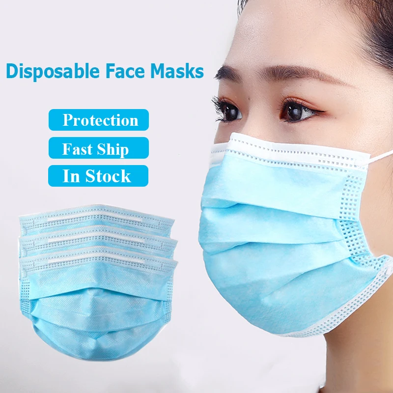 

Anti Dust Masks Cap Dust Protective Mask Disposable Mouth Mask Facial Mask Filters Coronadust Anti Nonwoven 3 Layers