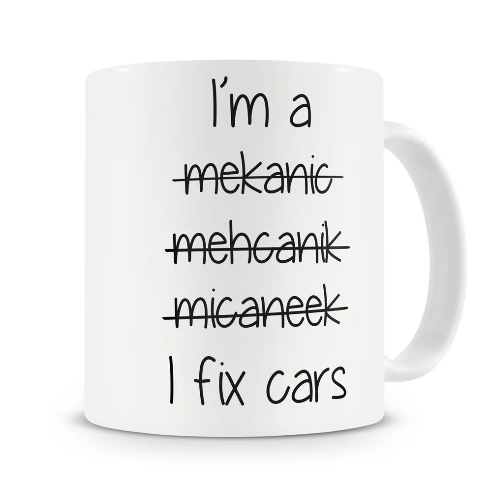 

Gifts for Mechanic Mugs Travel Beer Ceramic Coffee Tea Cups Friend Gifts Porcelain Cups