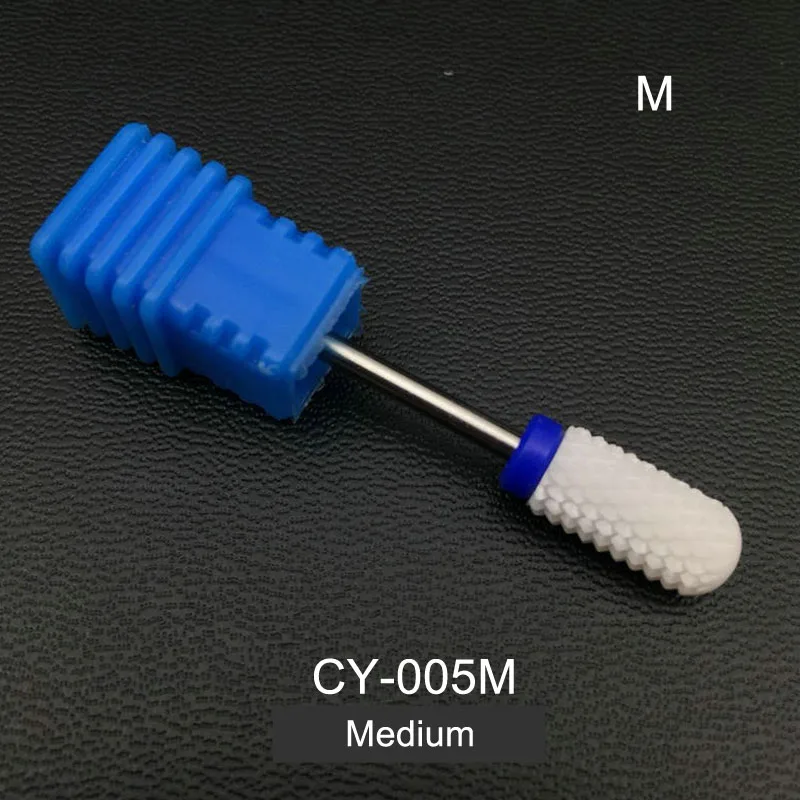 CY-005M 1 шт. керамические сверла для ногтей, фреза для маникюрная мельница, аксессуары для маникюрного станка, Электрический укроп для ногтей, инструменты для дизайна ногтей - Цвет: CY-005M