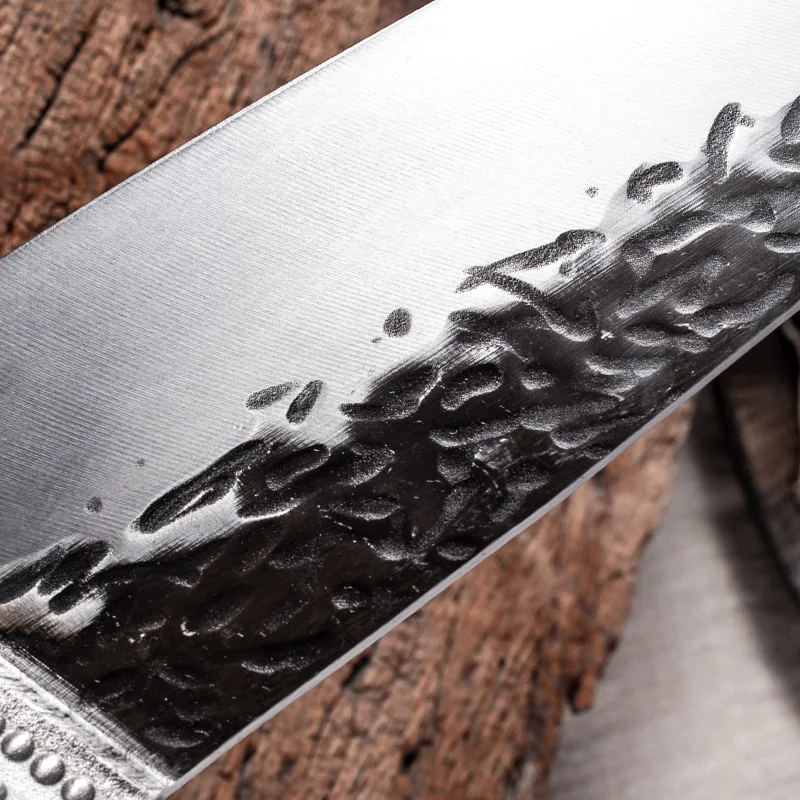 Japanese Chef Knife Handmade Forged Kiritsuke Kitchen Knife Stainless Steel Knife for Meat Fruit Fish Vegetables Butcher Knife