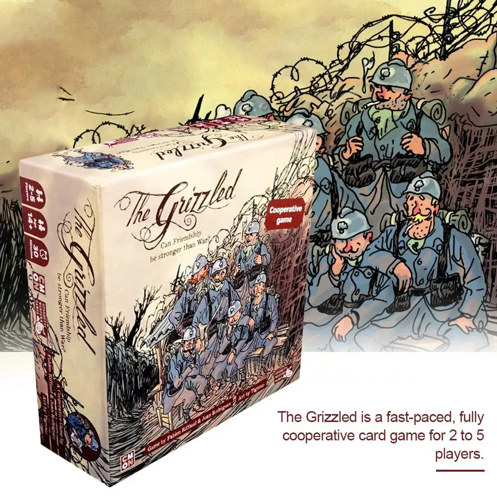 The Grizzled Cooperative Card Game Toys Party Supplies For Adults Children  For 2 To 5 Players|Card Games| - AliExpress