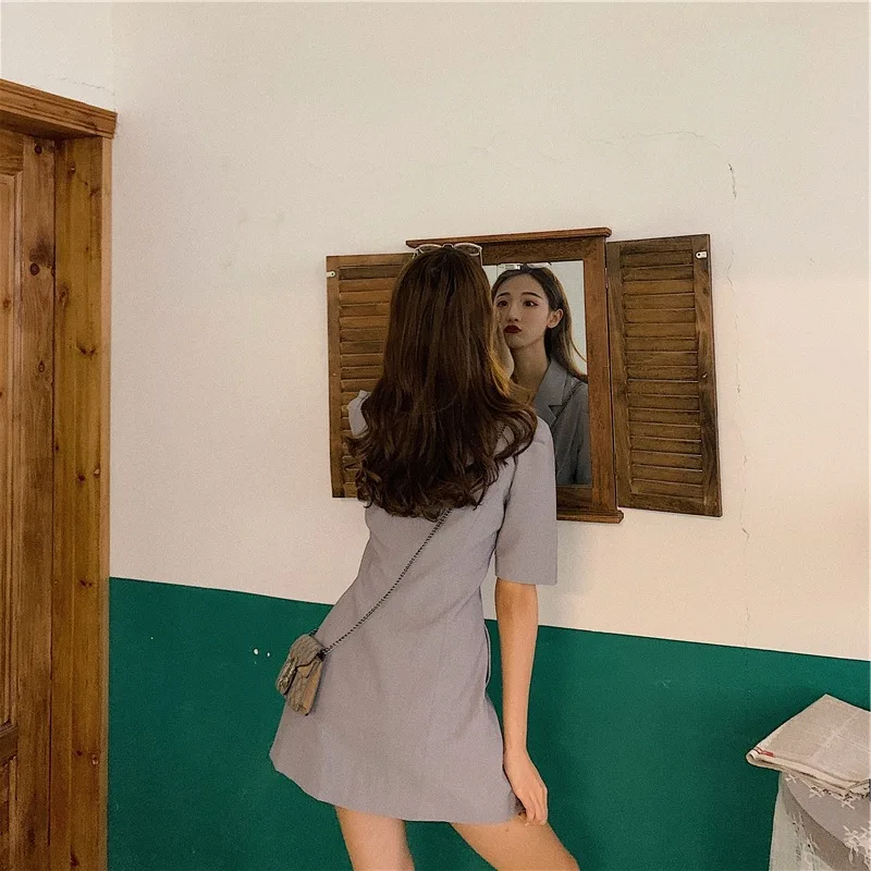 

Suit Dress Women's 2019 New Style Summer Wear Short-height Waist Hugging Platycodon Grandiflorum Skirt High-End Elegant Skirt