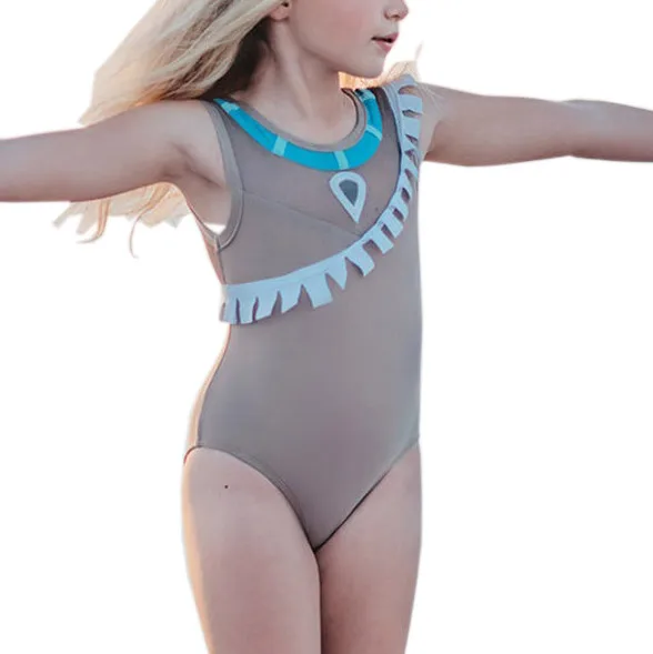 Disney Frozen Elsa Anna Official Gift Toddler Girls Kids Swim Surf Suit 