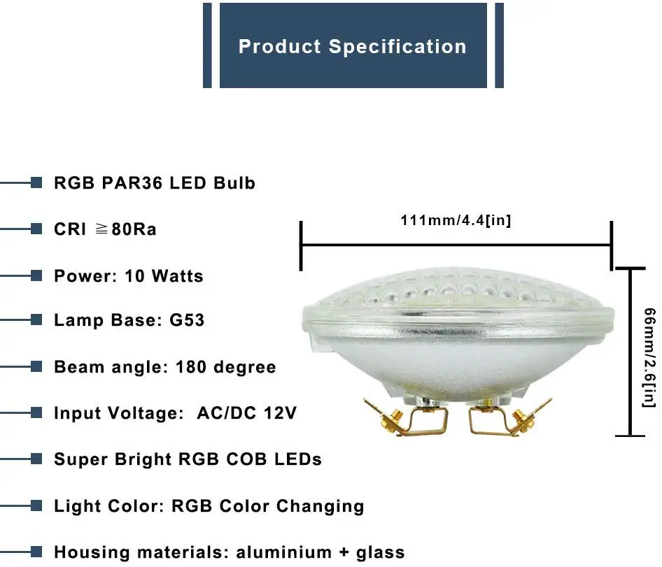 Светодиодный PAR36 Ландшафтная лампа RGB 12V Светодиодный прожектор Пейзаж PAR36 10 Вт светодиодный PAR36 лампы Цвет изменение AR111 G53 светодиодный