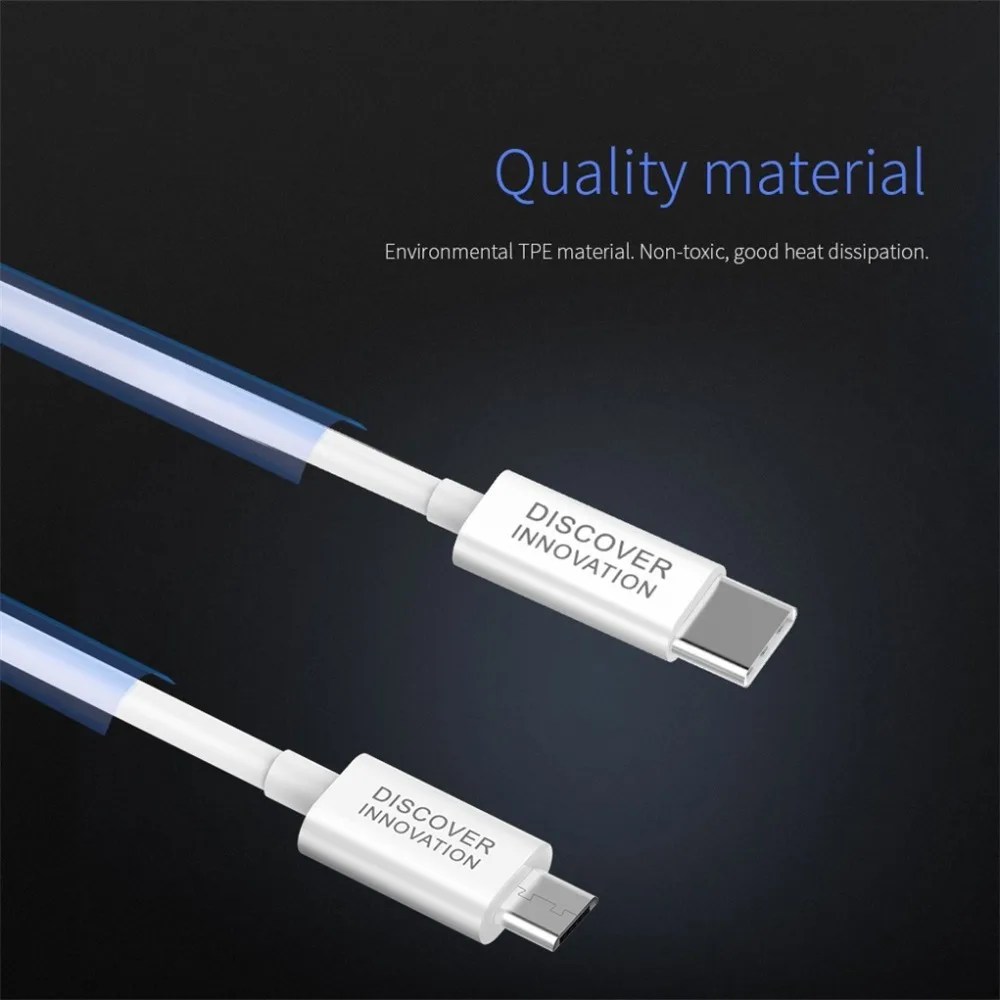 Nillkin 1 м 2.1A(max) кабель для iPhone XS Max X 8 7 зарядное устройство Micro USB кабель Android type C Дата кабели для Xiaomi