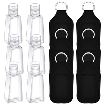 

12PCS Travel Outdoor Empty With Keychain Holders Refillable Bottles Cosmetic Refillable Bottles Comfortable/Convenient Using