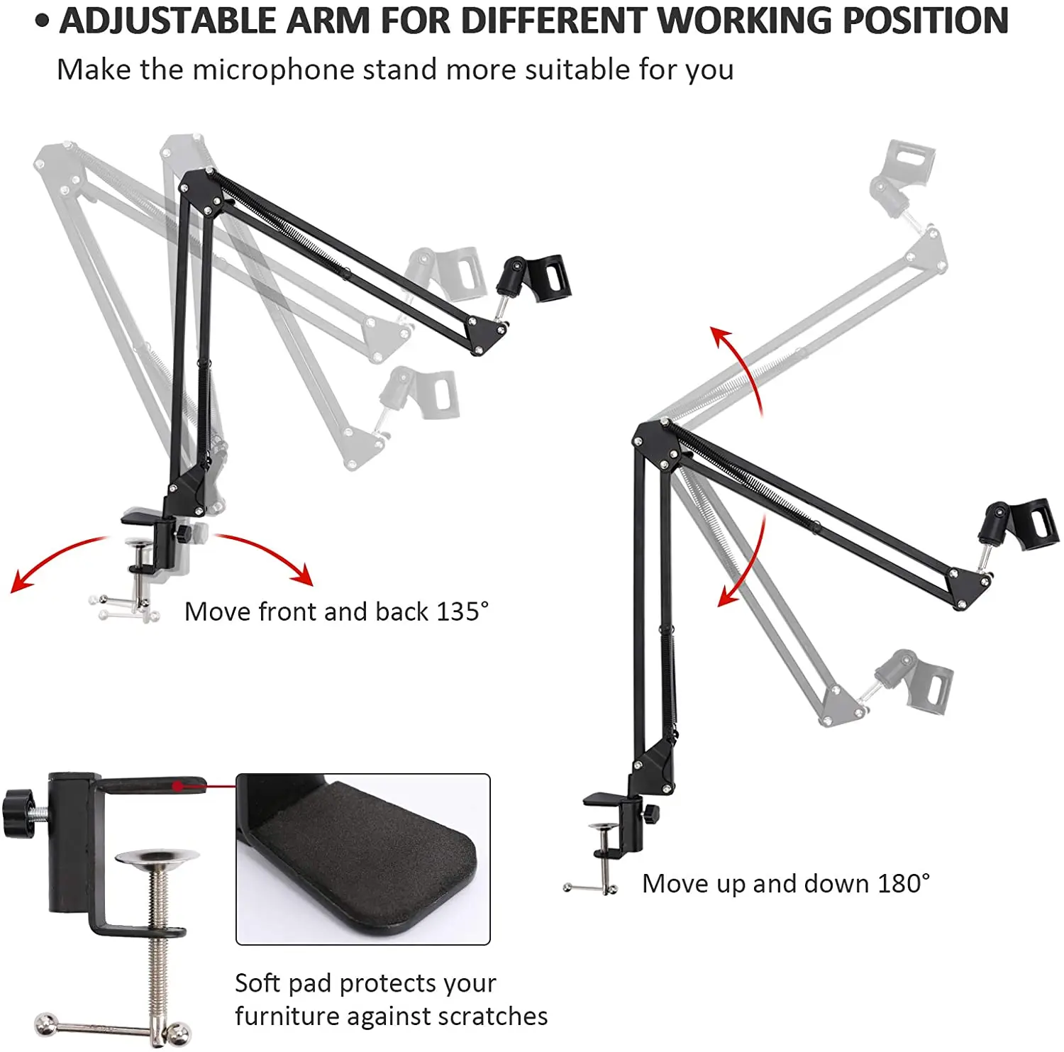 ajustável scissor suporte com suporte de telefone,