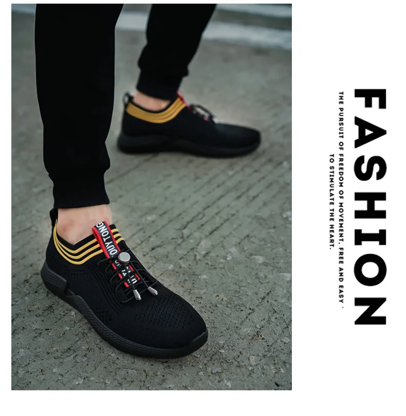 Autumn New Style Soft-Sole Breathable Fly Woven Athletic Shoes Outdoor Travel Fashion Running Shoes wa zi xie on Behalf