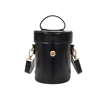 

Retro Pure Color Feather Bucket Bag Crossbody Bag Messenger Shoulder Bag Handbag packages Сумка на плечо Сумка-ведро 2020 New