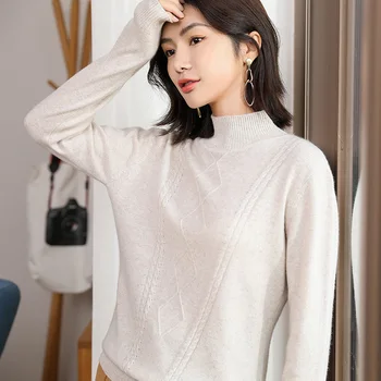 

cashmere Sweater Female 2019 Autumn Winter Cashmere Knitted Women Sweater And Pullovers Jumper Pull Femme