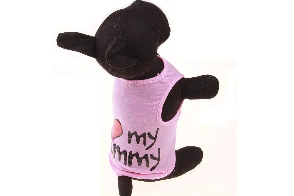 I love my parents T-shirt pet vest (16)