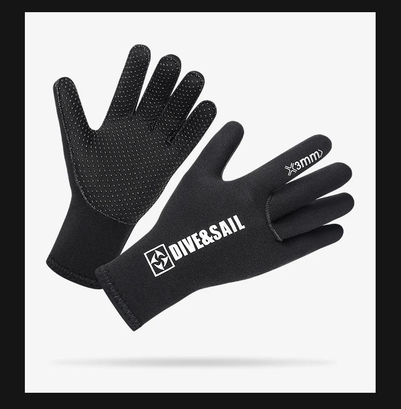 Description Picture 6 of item3mm Anti-Slip Neoprene Five Finger Warm Gloves for Diving Snorkeling Paddling Surfing Kayaking Canoeing Spearfishing Skiing
