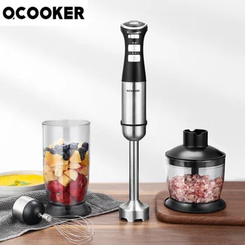 

2020 New QCOOKER Hand Blender 5 Speed Electric Kitchen Portable Food Processor Mixer Juicer Multi-function Quick Cooking