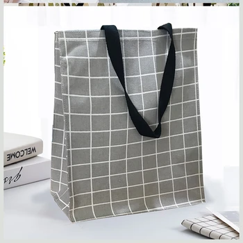 

Portable Cotton Shopping Bag Large Capacity Eco Friendly Reusable Tote Shoulder Foldable Shopping Bag Bolsas Purpose Bag DB60SB