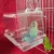 Pet Bird Parrot Clear Shower Bathing Tub Box Подвесная Ванна Клетка Чистящий Инструмент