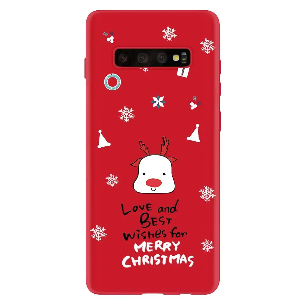 Kho-lovelu Модные красные чехол для samsung Galaxy A70 A50 A60 A40 A30 A20e A10 A5 A6 A7 A9 M30 Примечание 10 Plus Pro 9 8 Рождество оболочки - Цвет: Kho-lovelu