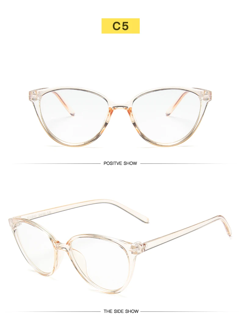 Fashion Women Cat Eye Eyeglasses Frame Men Optical Glasses Frame Retro Eyeglasses Computer Glasses Transparent glasses