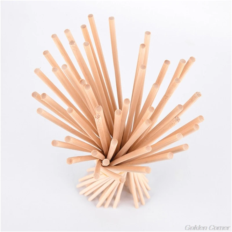 50Pcs Wooden Plants Grow Support Bamboo Sticks Garden Flower Support Cane DIY Building Model Materials D02 20