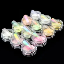0,2 г/кор. Хамелеон Обнаженная блестящая пудра для ногтей Ослепительная прозрачная блестка хромированная пыль пигмент украшения для ногтей SF3088