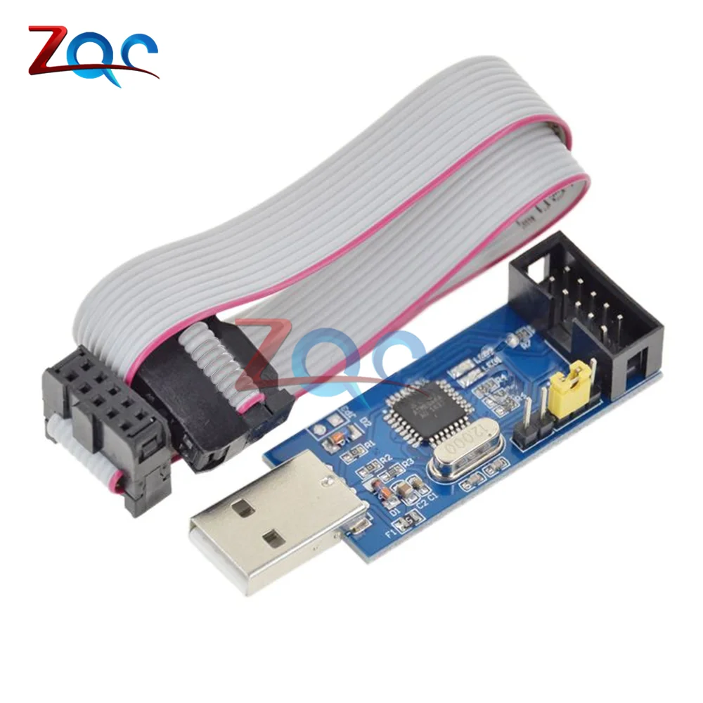 Original ATMega8A-AU MCU download line avr USBasp downloader USB ISP ...